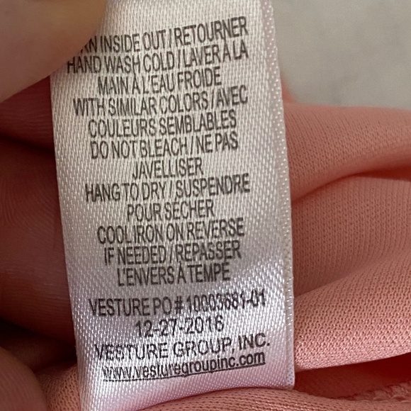 Zunie Girl's Light Salmon Romper 1/2 Sleeve Off Shoulder Lace Trim Lined Size 10 - Picture 11 of 16